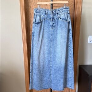 Denim Maxi Skirt